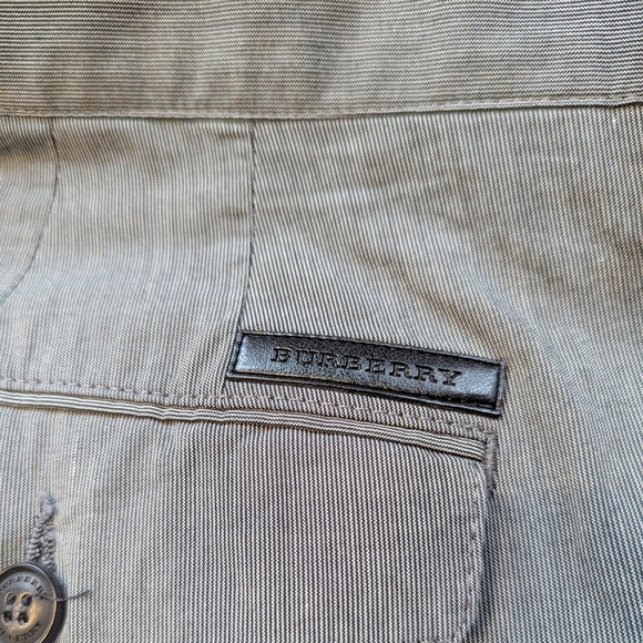 Men's Burberry London Designer Gray Cotton Pants - Size 32R NWT - Picture 5 of 9